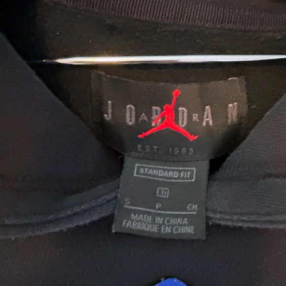 Air Jordan black pullover hoodie, size men's S - Picture 4 of 9